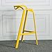 Hesolo Stołki barowe stołki barowe stołek przemysłowy stołek śniadaniowy Tieyi krzesło barowe wysoki stołek rodzinny geometryczny vintage krzesło barowe stołek (kolor: Żółty)