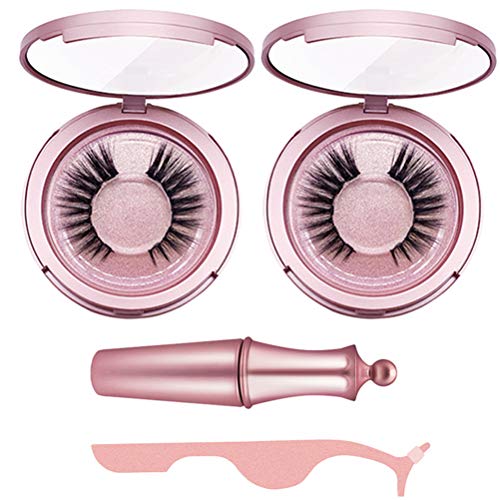 Meweri Magnetic Eyelash Kit Magnetic Eyeliner Natural Look Eyeliner with Tweezers for girl women