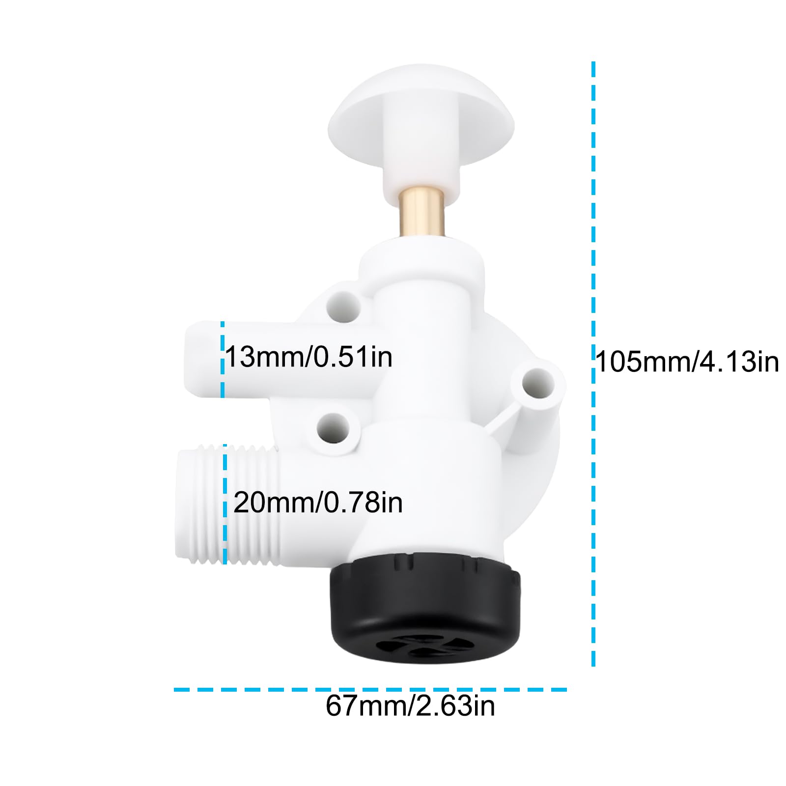 Kit Di Montaggio Valvola Dell'acqua Per WC RV 385314349 Compatibile Con Sealand Dometic Pedal Flush 706