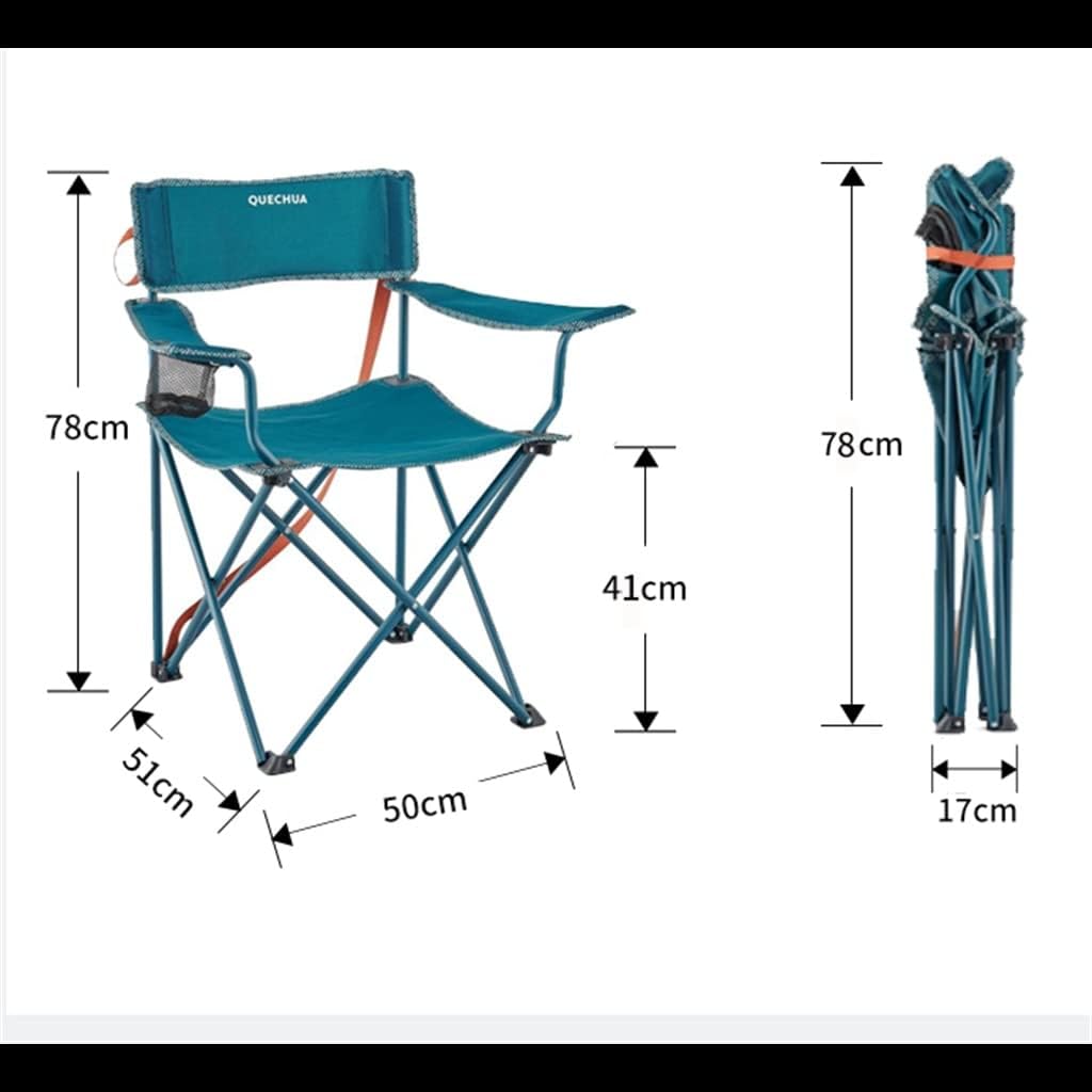 Folding Stool,Portable Camping Fishing Carry Back Maza Stool Outdoor/Blue