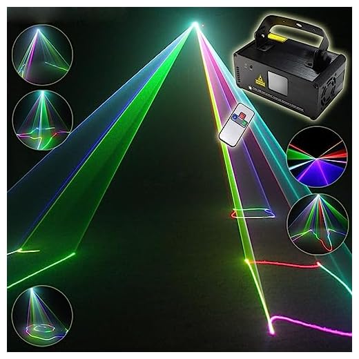 Sumger Professional DMX512 LED Stage Light RGB Laser Scanner DJ Disco Beam Stage Lighting Effect Laser Projector illumination Show Light Sound Activated with Remote for Festival Bar Club Party Wedding