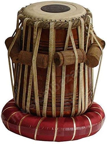 Royal Indian Handmade Designer Copper Tabla Set - 3 KG Copper Bayan - Sheesham Dayan Tabla Set Da India