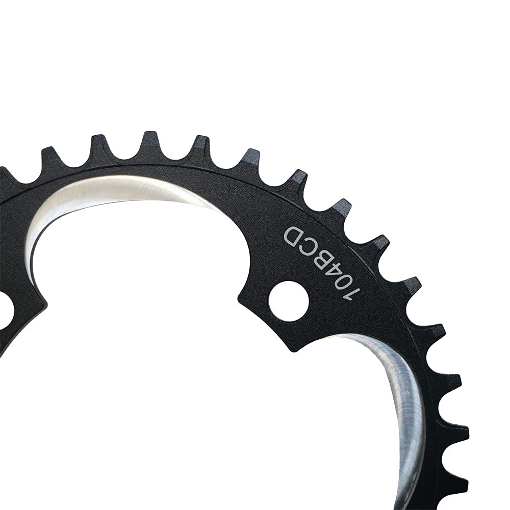 Platos para Bicicletas Rueda de Cadena Ancha Estrecha CNC for Bicicleta montaña 104 BCD 32T 34T 36T 38T 40T 42T Disco dentado Positivo Negativo único