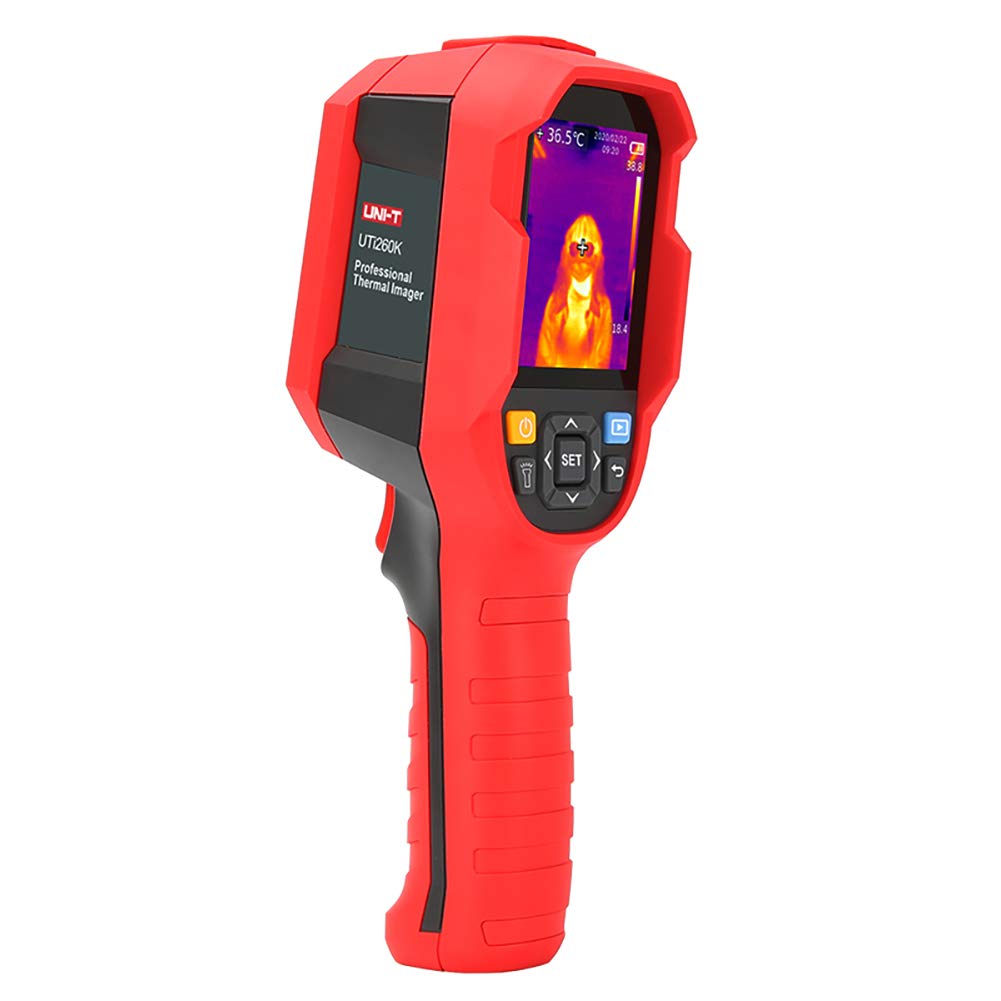Thermal Imager, UNI-T UTi260K Infrared Thermal Imaging Camera 30℃-45℃ Infrared Thermometer 49152 Pixels Professional Temperature Tester - PC Software Analysis Type-C USB - Real-time Image Projection