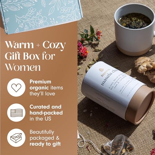 Image of Self Care Gift Basket for Women - Get Well Soon Care Package with Tea, Socks, Mug & Honey - Sympathy, Thinking of You & Mothers Day Gifts
