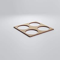 Vista 67 de 23 3/8"W X 23 3/8"H Large Wembley Decorativos Paneles De Pared De Madera De Calado, Aliso