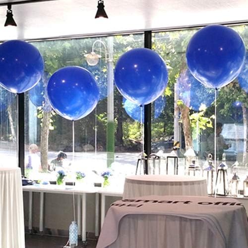 Miniatura 4 de Neo LOONS Globos de látex gigantes de 36 pulgadas, globos redondos azules estándar para cumpleaños, bodas, recepciones, festivales, decoración de