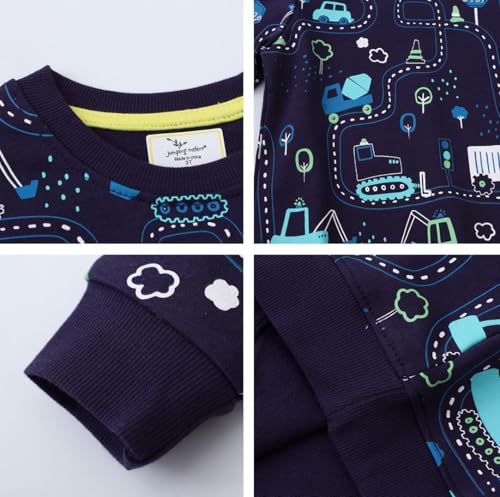 Boys Sweatshirts Casual Sweatshirts Cotton Sweatshirts Long Sleeve T-shirts Crew Neck Cartoon Tops for Boys-113 5