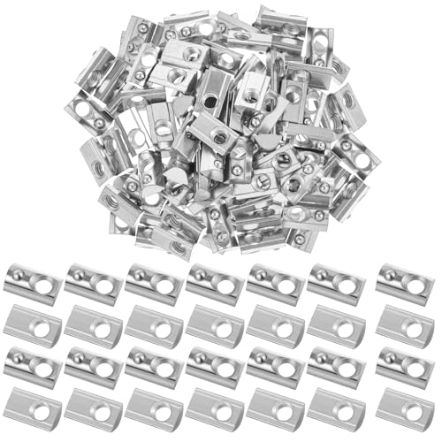 Yaocom 50 Pcs 3030 Series M6 T Nuts Half Roll in Spring