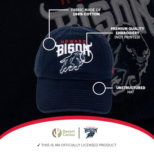 Gorra bordada Desert Cactus con cierre ajustable azul miniatura 4