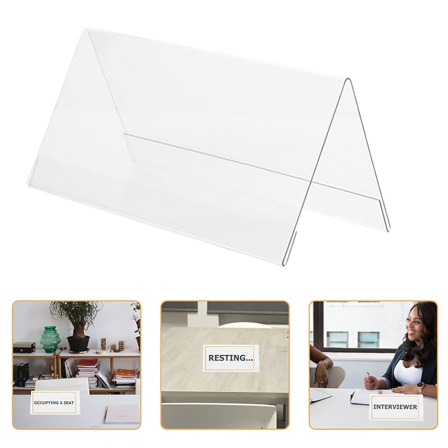 名札立て Amazon.co.jp: NUOLUX 席札 ポップスタンド カード立て アクリル