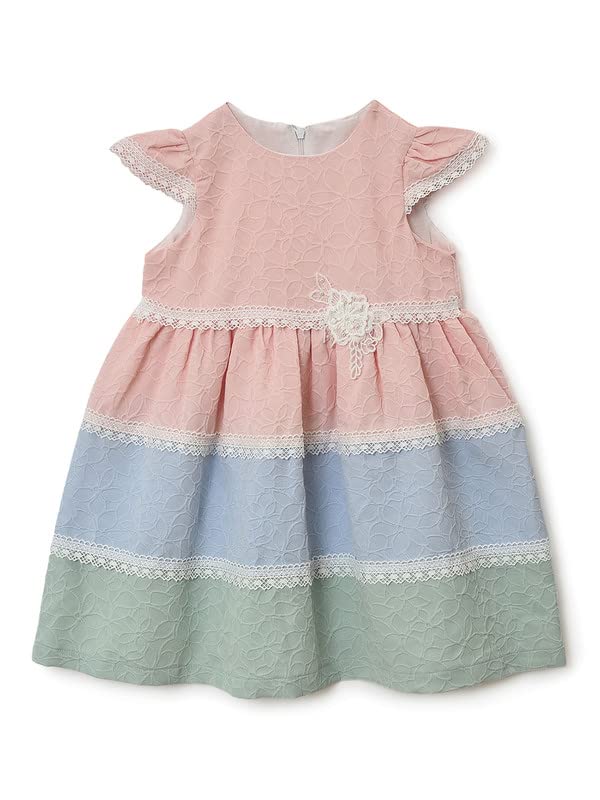 Image of Mi Arcus Corduroy Collar Dress for Baby Girl