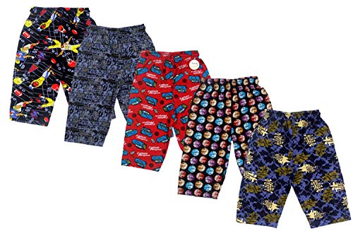 Image of Boys Cotton Printed Capri Shorts - Pack of 5 (Colour and Design May Vary)