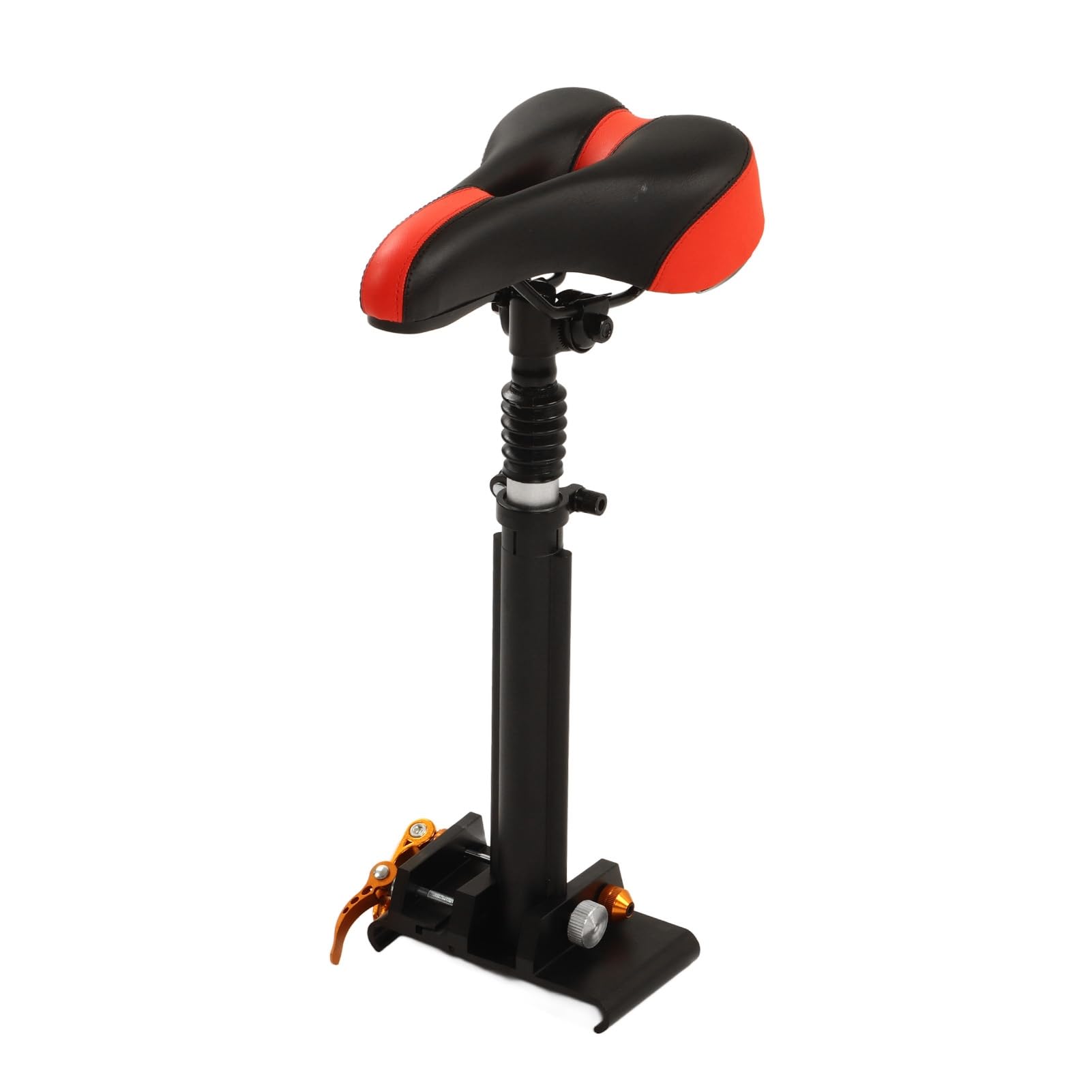 Cryfokt Selle de Siège de Scooter électrique Pliable et Réglable, Rembourrée en Mousse avec Installation par Poinçon, Alliage D'aluminium, Compatible avec la Pédale de Fixation du