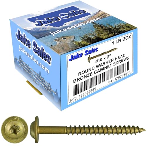 Vis à bois à tête Torx 10 x 2 avec rondelle ronde pour meubles et ossatures en bois