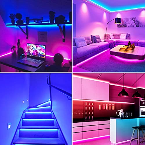 Onvis RGBIC LED Strip Light 5m, Wi-Fi Smart App Controlled LED Lights with PU Coating, Music Sync Color Changing, Timing Function, Apple Homekit Compatible for TV, Live Room, Game Room Decoration