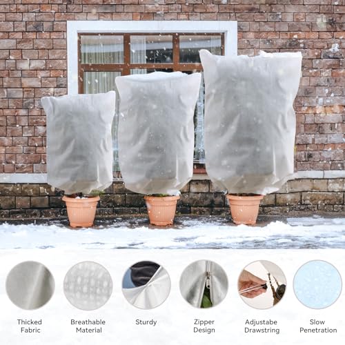 DazSpirit 4 Packs Plant Fleece Frost Protection - Image 3