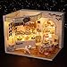 Kisoy Romantic and Cute Dollhouse Miniature DIY House Kit Creative Room Perfect DIY Gift for Friends,Lovers and Families (Cake Diary)