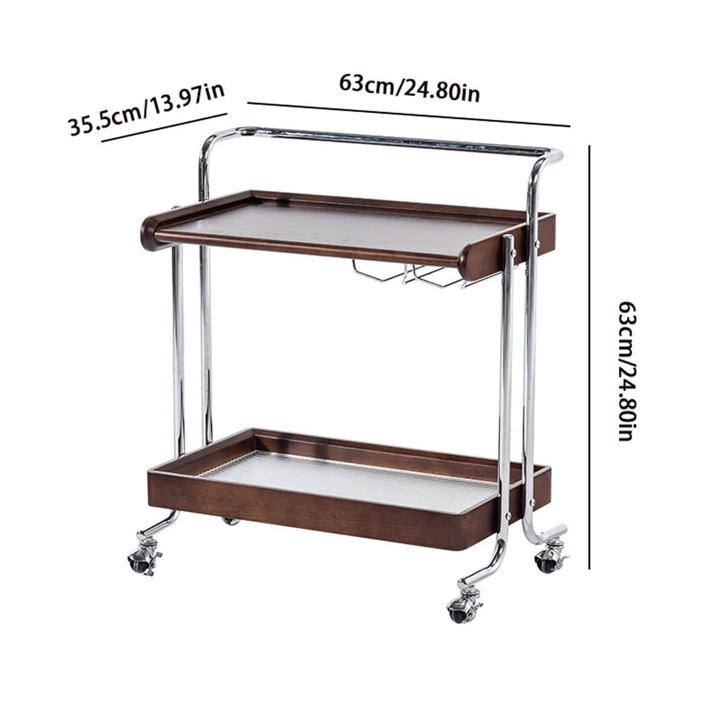 Tavolino Piccolo Carrello portaoggetti, tavolino Laterale Mobile, da tè, Salotto, Comodino con Contenitore retrò Couchtisch