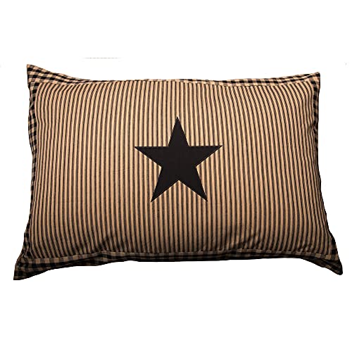 Heritage-House-Star-Black-Nutmeg-Pillow-Sham-21-x-31 Heritage House Star Black Nutmeg Pillow Sham 21 x 31