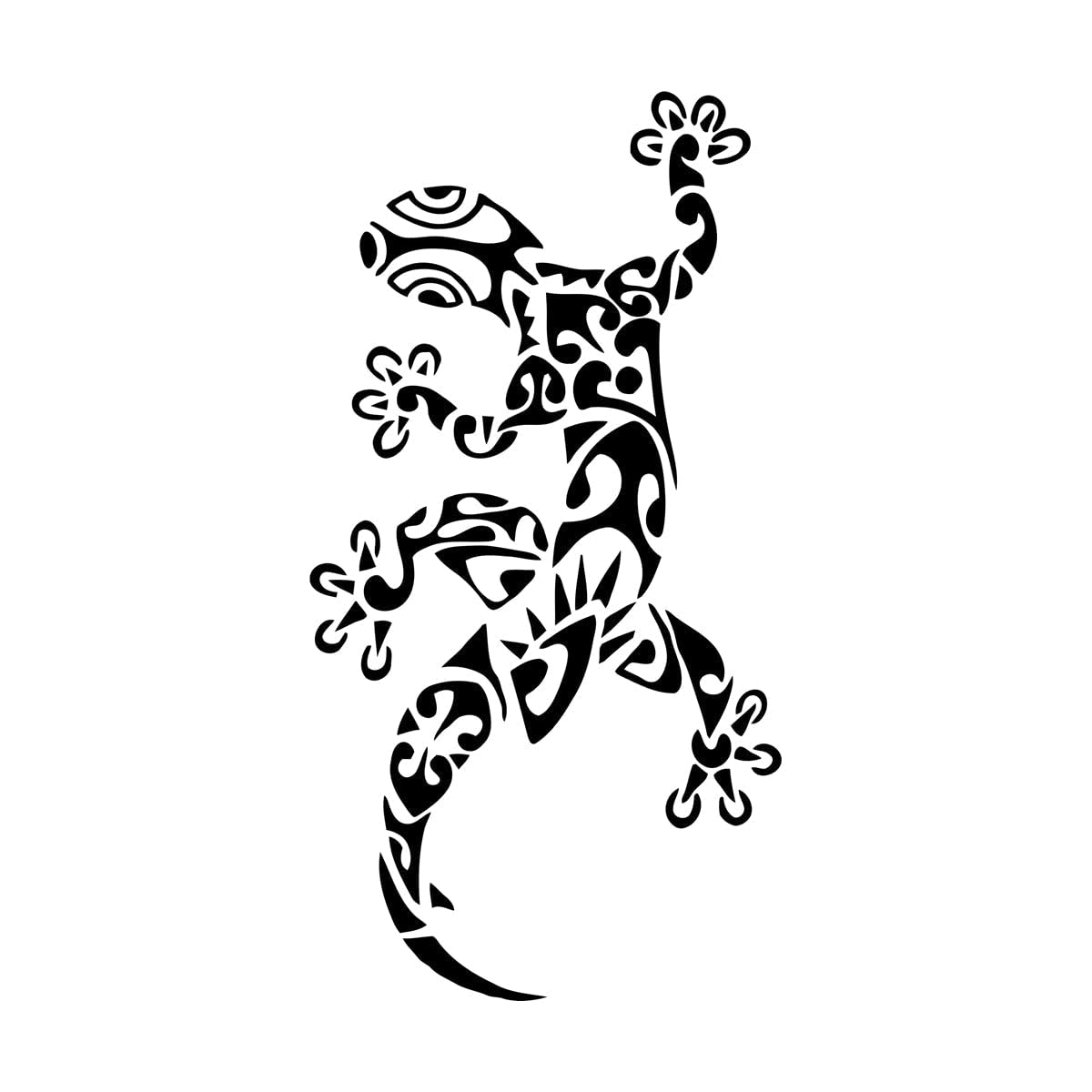 Climbing Lizard Wall Sticker Cool Gecko Pattern Vinyl Wall Poster Creative Home Decoration Wild Animals Wall Decals Extra Large - 57x110cm