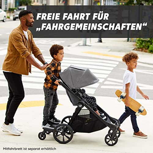 BABY JOGGER City Select 2 modularer Einzel-/Geschwister/Zwillingskinderwagen leichter und kompakter Kombikinderwagen 28 Kombinationen Radiant Slate 2165278