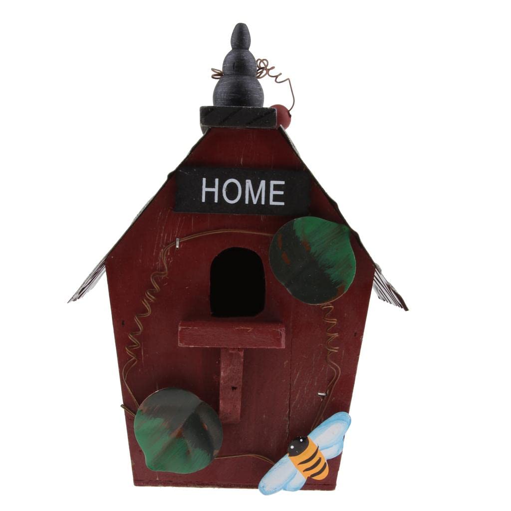 ARTISOUL® 2 Pieces Country Cottages Wood Hanging Birdhouse Condo Crafts Bird House | Yard, Garden & Outdoor Living | Bird & Wildlife Accessories | Birdhouses-image-10