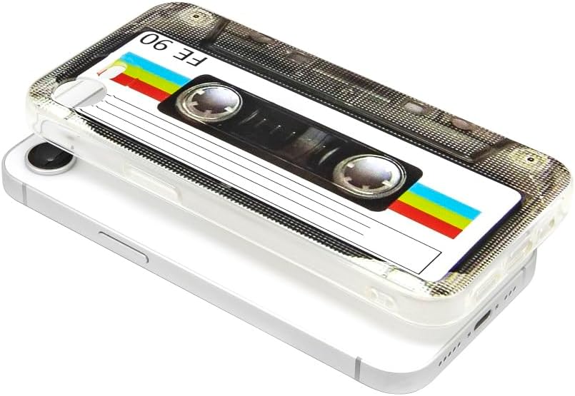 Case for iPhone 16e Matte Finish Heavy Duty Soft Back Cover with Reinforced Corners TPU Soft Bumper Retro Cassette Tape Case Compatible with iPhone 16e - Image 6
