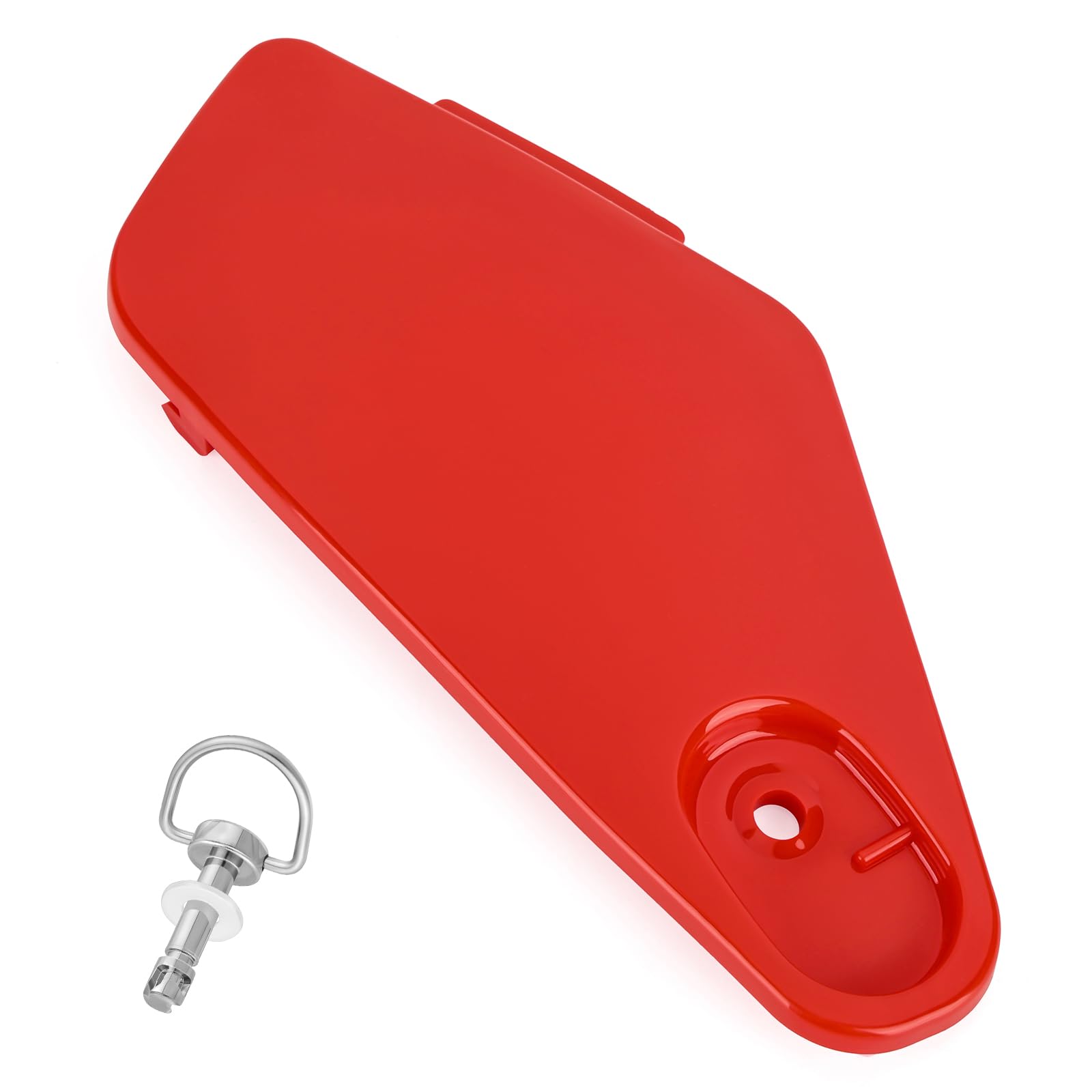M MATI Storage Box Cover Red & Stud Lock Pin Kit for Honda Rancher 350 TRX350 2004 2005 2006 83670-HN5-M40ZB 17225-KN5-671 17225-KN5-670 17224-KN5-670 90505-MY6-920