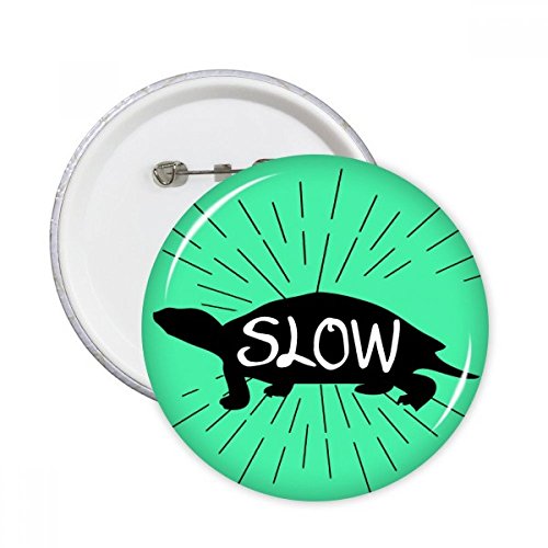 Pins tortue noire badge rond pour personnaliser un sac a dos en tissu