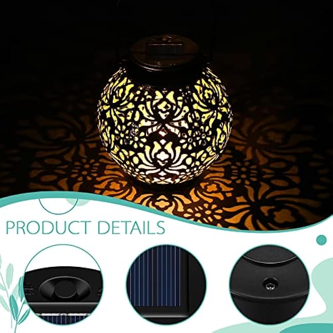 Jeyiour 12 Pack Solar Light Replacement Tops Replacement Solar Light Parts Waterproof LED Panel Lantern Lid Outdoor Top Kit for Hanging Lanterns Patio Decor(2.76 in)