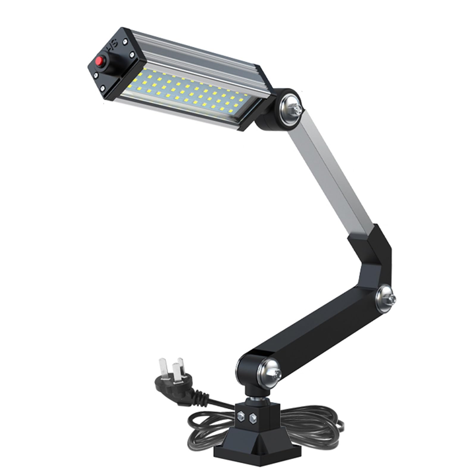 Lampada Tubolare Flessibile for Macchine - Antiesplosivi IP66 e Impermeabile for tornio CNC, fresatrici, Trapani | Tensione Universale 110-220V, Efficienza 120 lm/W(Vertical,32W)