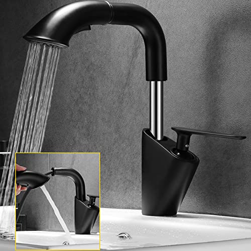 Robinet de salle de bains noir avec douchette pour simplifier votre routine - 2