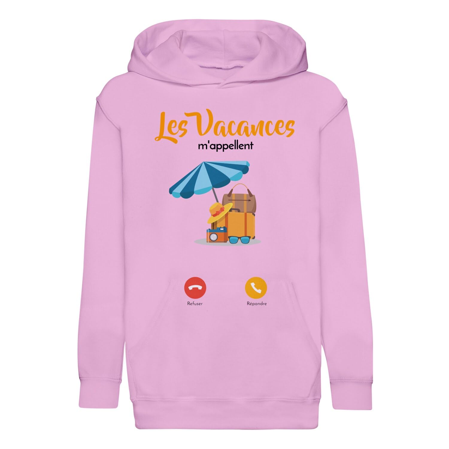 Sweat à capuche enfant vacances plage soleil été de qualité premium - 4