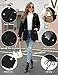 Vancavoo Winterjacke Damen Jacke Winter Warm Winterparka Gefüttert Mantel Parka Lang Wintermantel Elegant Wasserabweisend Outdoor,Schwarz,XL