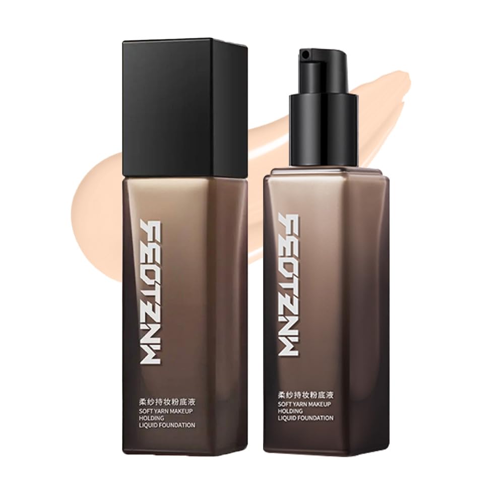 Feotznw Flawless Finish Foundation Makeup - Lightweight Medium Coverage Semi-Matte Finish for Uneven Skin Tone Vegan Cruelty-Free -1
