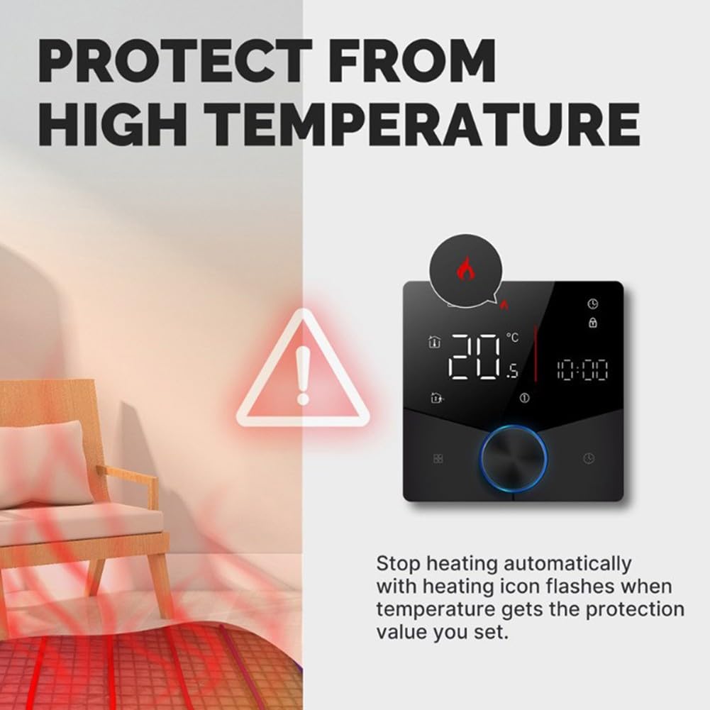 Intelligentes Heizkörperthermostat mit Drehregler und App-Steuerung