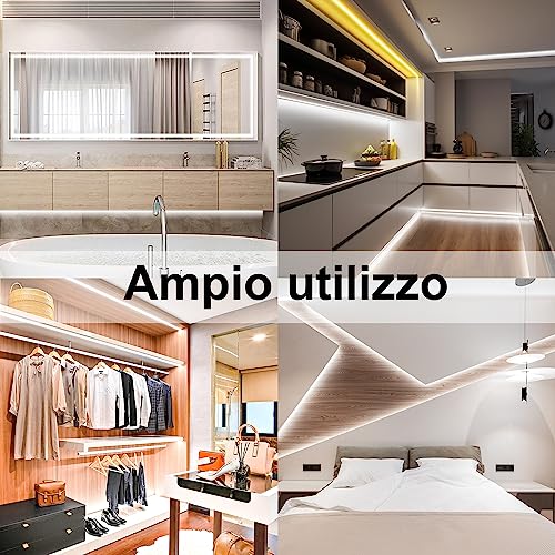 AXMOTUT Striscia LED COB 5 metri 24V, Striscia LED...