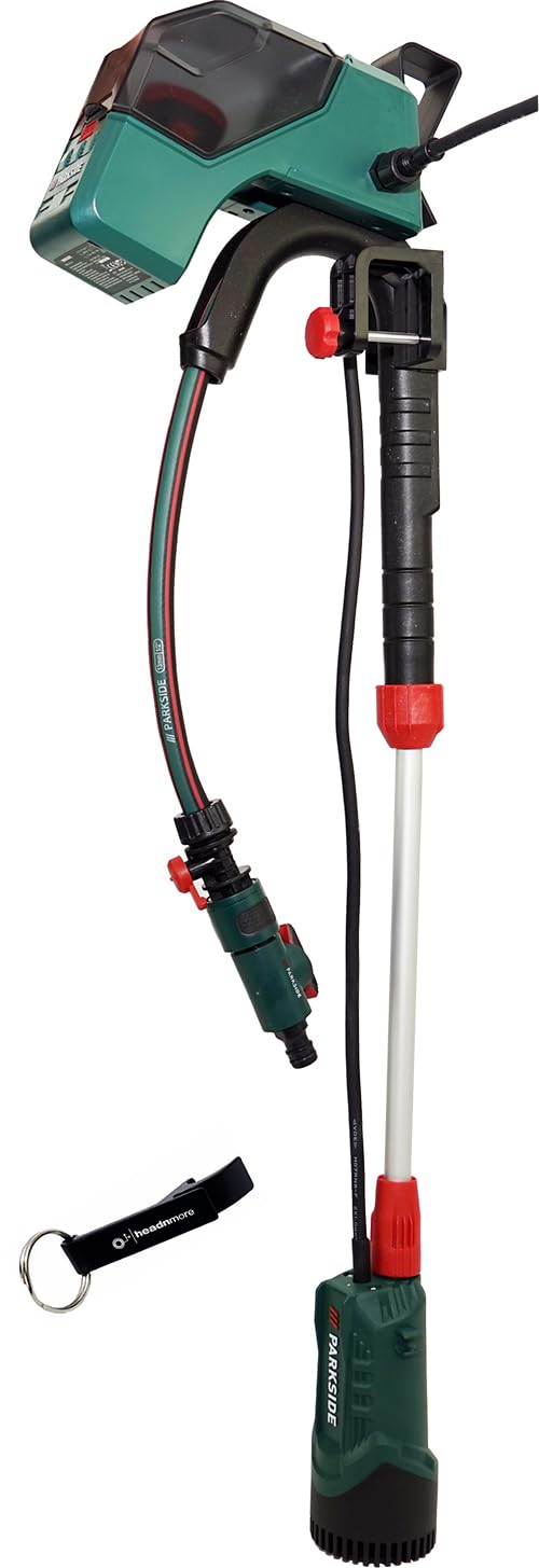 HEADNMORE® Bundle - PARKSIDE® 12V Akku Regenfasspumpe PRPA 12 (inkl. Akku) +Schlüsselanhänger