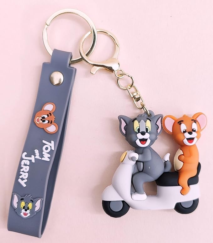 Cartoon Characters Keychain for Girls Boys, Cute Silicon Keychains Accessories Keyring Key Purse Backpack Car Charms for Kids Gifts-image-45