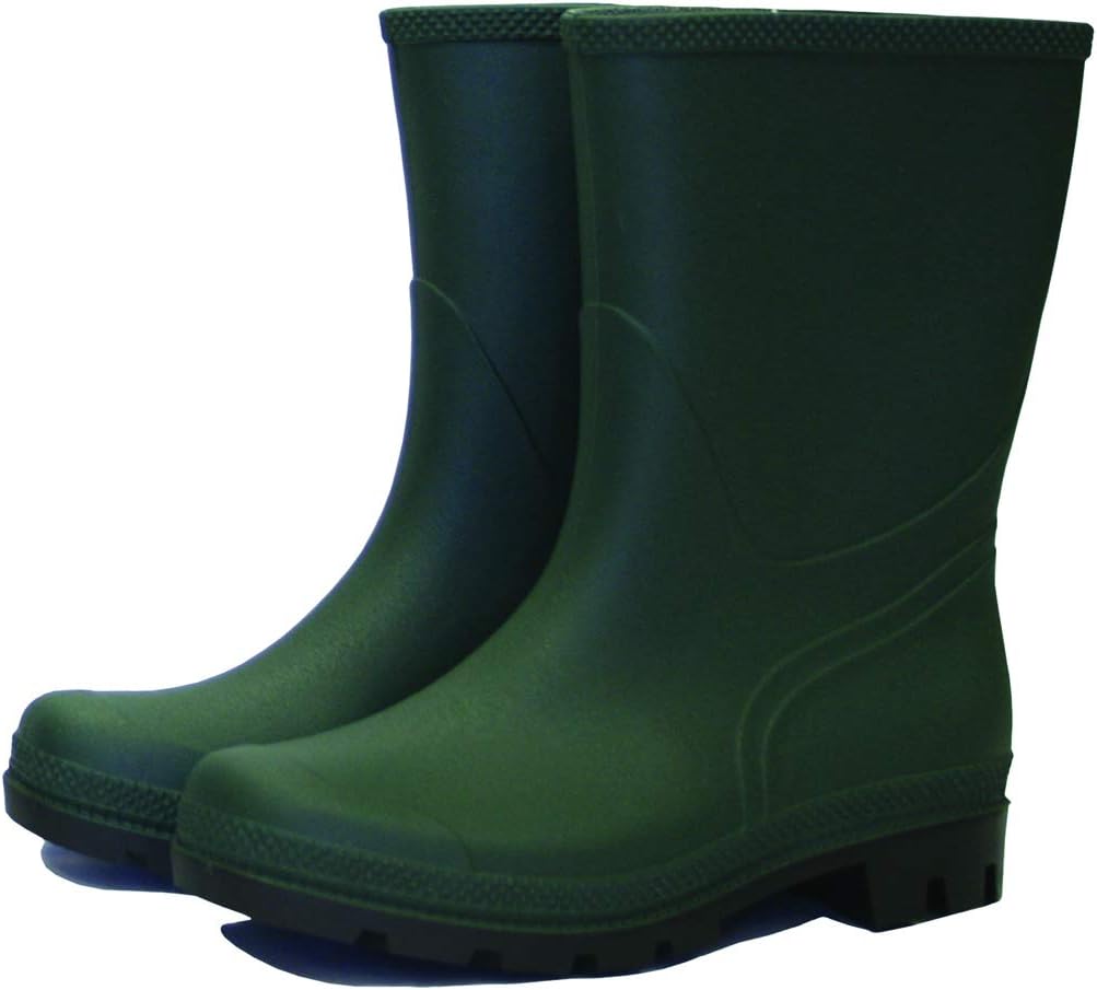 Town & Country TFW837 Essentials Half Length Wellington Boots Green UK Size 12