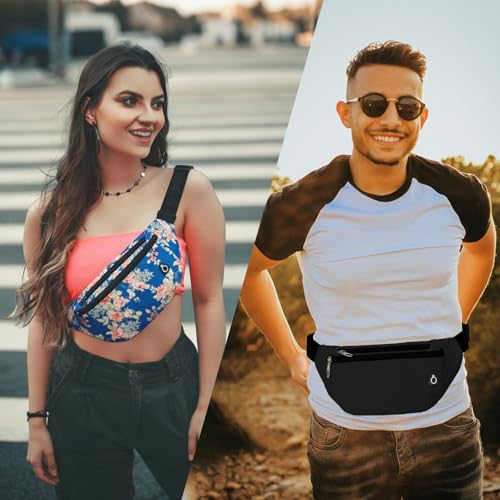 Image of Fanny Pack for Women Men,Crossbody Fanny Pack Water Resistant Sports Waist Bag Pack, Belt Bag for Travel Hiking Running