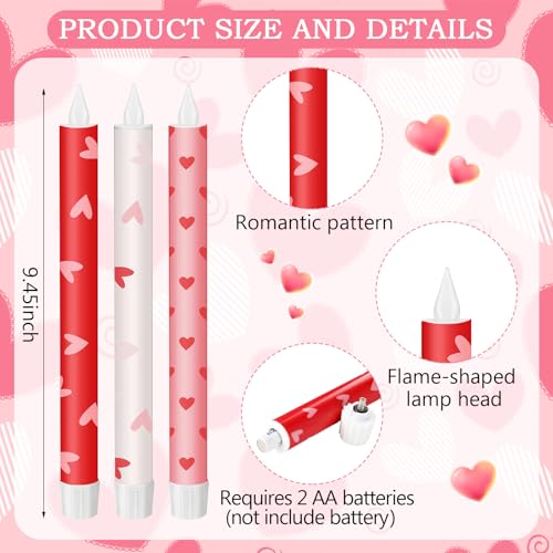 Bougies pour demande en mariage Lyrow, le cadeau idéal avec cœur rouge