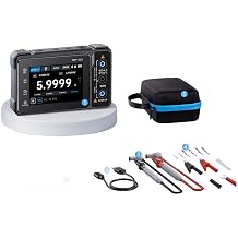 Digital Multimeter 60000 Counts TRMS with Auto Range - Professional Electrical Tester for Voltage Current Resistance - for ideal for Automotive and Home DIY - Black ABS CaseTMP-600
