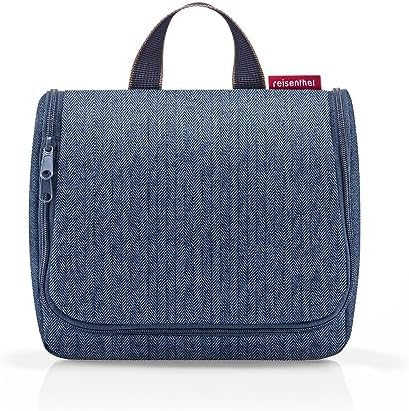 Sac à Cosmétiques Reisenthel Case 1, Tissu Herringbone Dark Blue LR4113