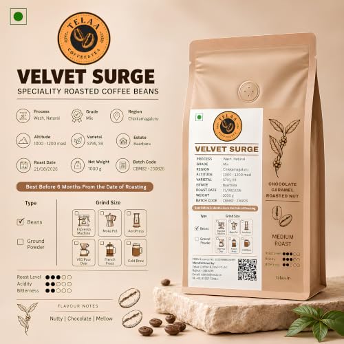 Image of Telaa 3-Pack Specialty Coffee Beans Combo, Light Medium & Dark Roast