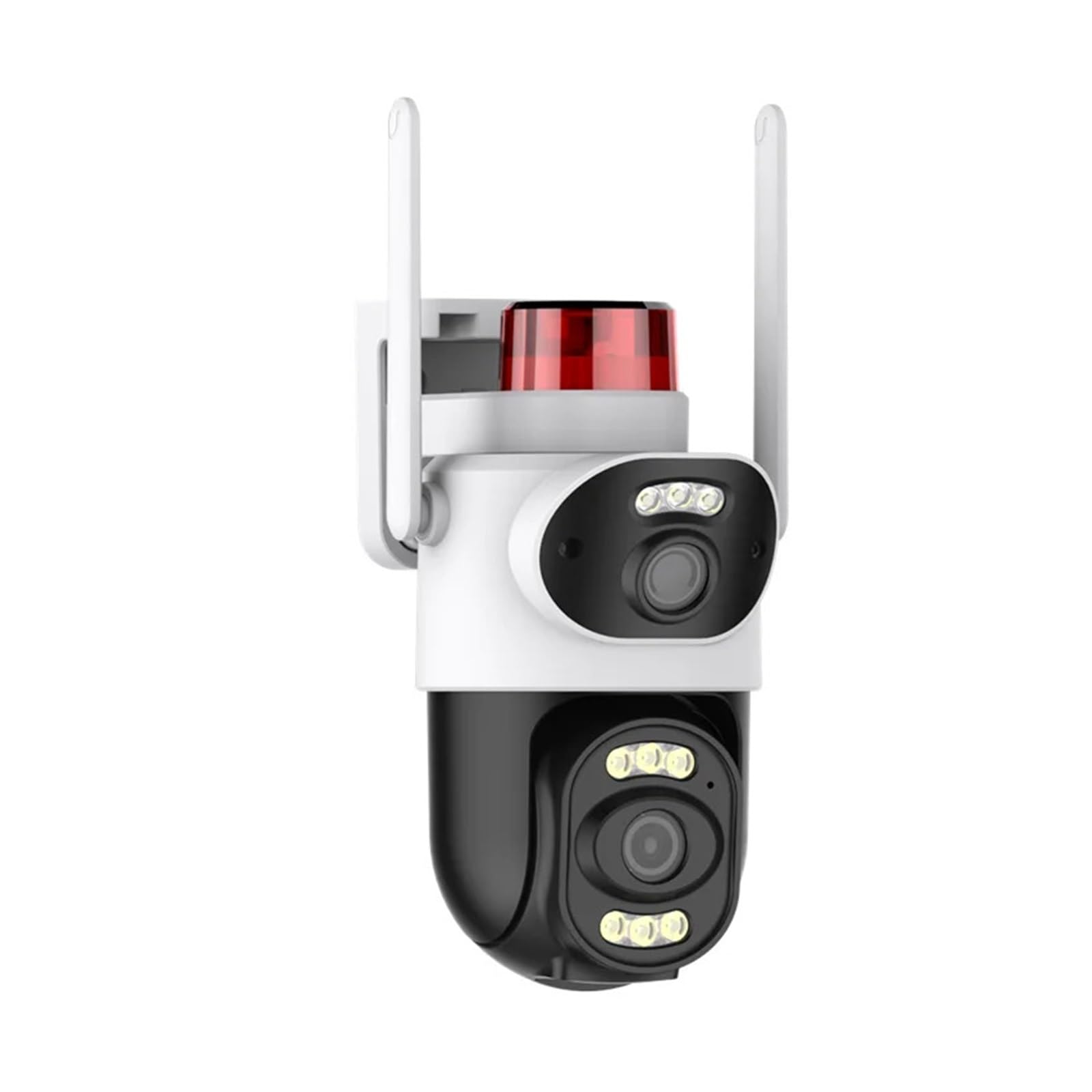 NCAEVGXRWJT 4K 8MP Outdoor PTZ Security Device Dual Lens 10X Digital Zoom AI Human Detection Warning Light Surveillance Equipment(EU,Wifi)