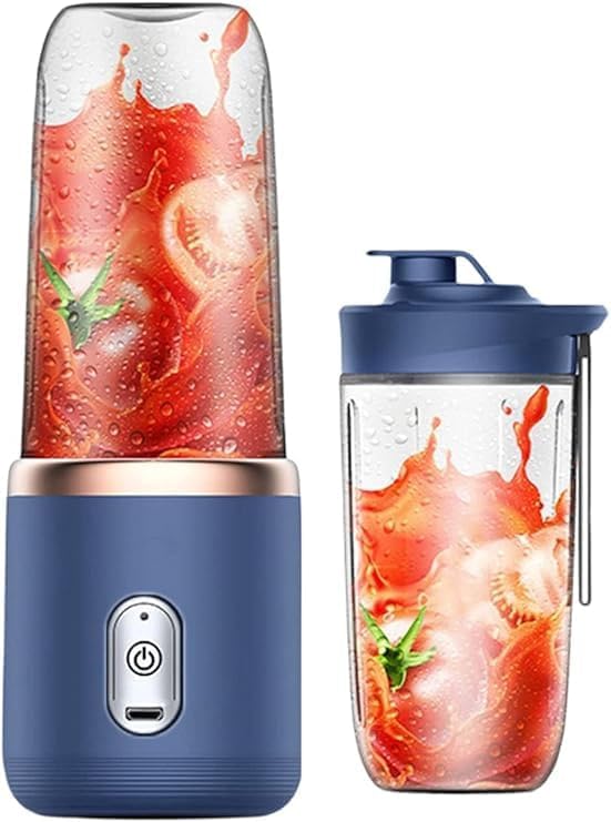 400 MLPortable Juicer Blender with Shaker Bottle, Safety Sensor 6 Blade USB Rechargeable Blender Bottle Machine (Multicolor, 400 ML, PACK OF 1)-image-2