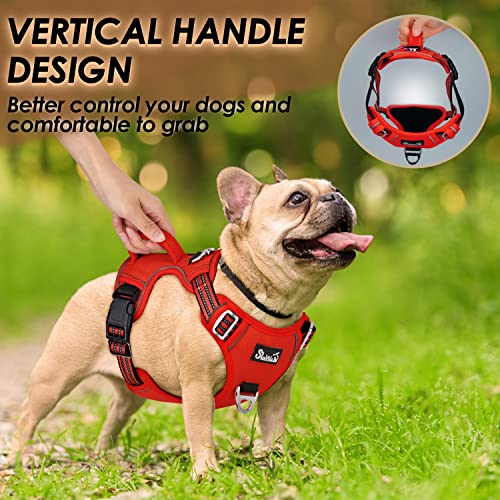 Eyein Small Dog Harness, Anti Pull, Adjustable, Heavy Duty Pet Vest with 2 Clips, Escape Proof - Image 3