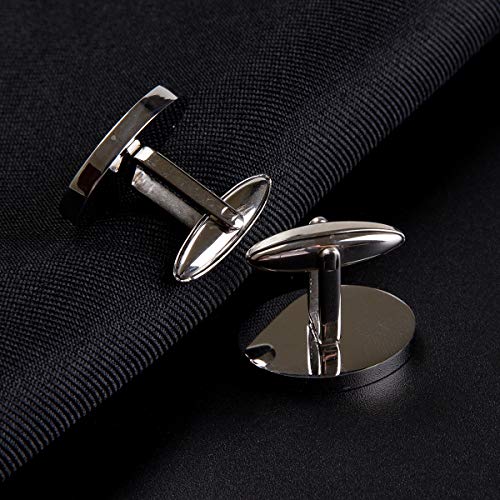 Gemelos para hombre de acero inoxidable personalizados miniatura 6
